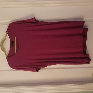 Ellen Tracy Tunic Top Berry Plus Size XXL